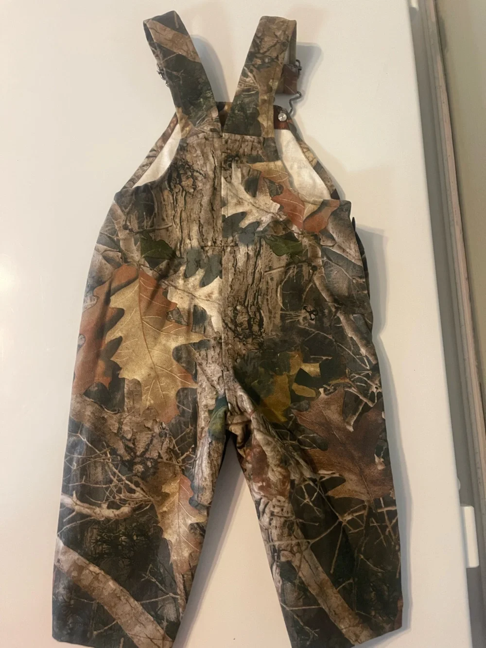 Source Unknown Kids Camo Overalls in Brown and Green